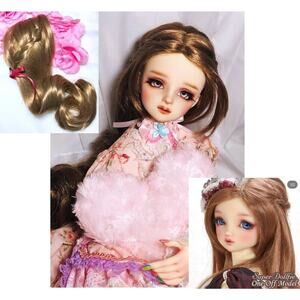 1/3 BJD Volks Super Dollfie SD13 Nana One-Off Style 9/10 Braid Wig Natural Gold